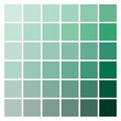 Shades of Green and Teal Color Palette. Vector illustration. EPS 10.