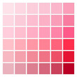Gradient Shades of Pink Color Palette. Vector illustration. EPS 10.