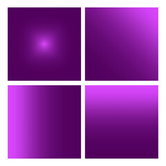 Wall Mural - Set of Purple Gradient Backgrounds. Vector illustration. EPS 10.