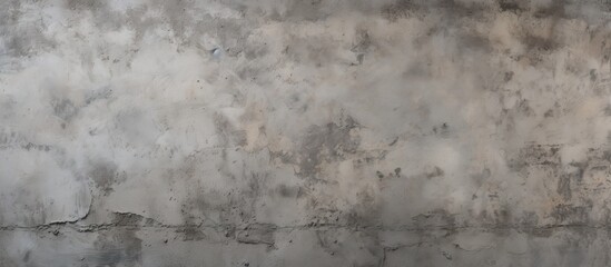Poster - A detailed shot of a concrete wall featuring a gray texture resembling a cumulus cloud formation. The rugged surface mimics natural landscapes with hints of soil and freezing temperatures