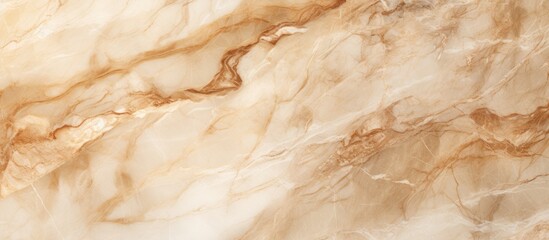 Poster - A close up of a marble texture featuring a mix of brown and white colors, resembling a wood stain. This unique pattern can be used in cuisine, flooring, or even as a luxurious fur or wool fabric