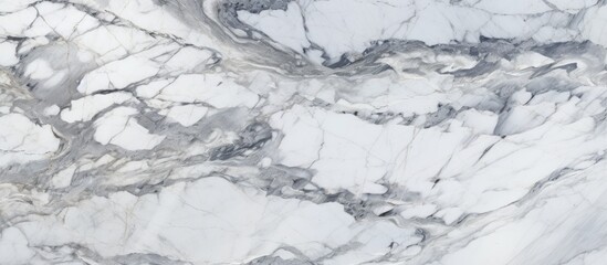 Sticker - A closeup shot of a grey marble countertop resembling a snowy freezing slope in a winter landscape. The white marble looks like snowcovered rock art