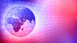 America patriotic backdrop USA text and world globe symbolize united states in creative political layout
