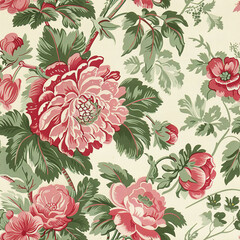 Poster - Chintz Seamless Patterns
