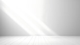 Fototapeta Perspektywa 3d - simple white background with spotlight