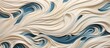 Ceramic tile design featuring wave pattern and swirls.