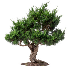 Wall Mural - yew tree on isolated background