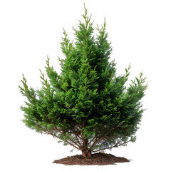 Wall Mural - yew tree on isolated background