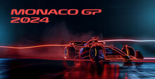 Monaco Night Race F1 Racing Car Street Formula 1 Racing High Speed Banner Sports Grand Prix France 