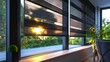 © Robert - Window roller duo system day and night Morning sunlight shining through the window