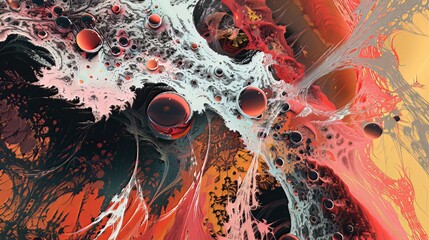 Poster - Digital Artworks: Abstract or experimental visuals created using computer graphics and digital art techniques. 