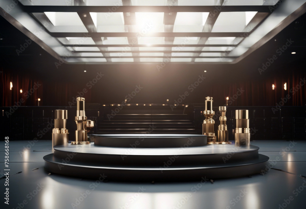 Illustration Stock 1st Winner 3rd 3D 2nd Podium Render poduim champion ...