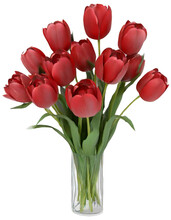 Bouquet Of Red Tulips