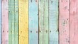 Pastel Wood Planks Texture in Colors of Pink, Yellow, Green, and Blue for Wood Background and Wallpaper