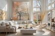 luxury living room in interior concept