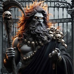 Wall Mural - 
image of the mighty god hades