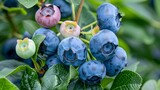 Blueberry 'Bluecrop' - mid-season fruiting or Vaccinium 'Bluecrop'.