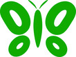 Butterfly logo silhouette vector illustration. Butterfly symbol shape decorative design elements