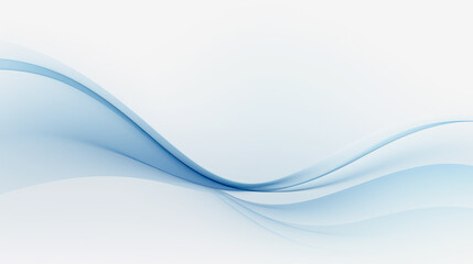 Wall Mural - Abstract 3D blue and white gradient curve shape.