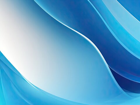 dynamic overlay layers over an abstract gradient blue background
