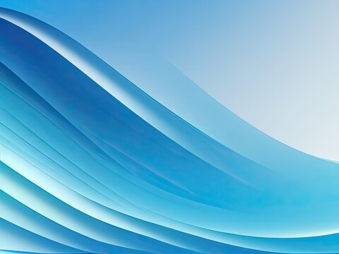 dynamic overlay layers over an abstract gradient blue background