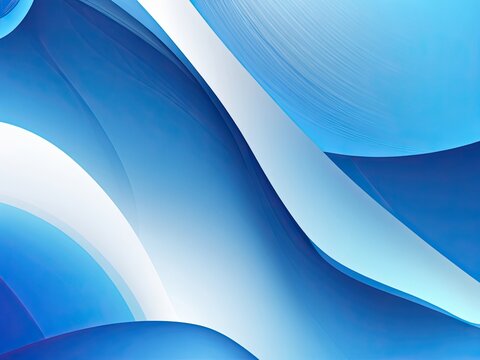 dynamic overlay layers over an abstract gradient blue background