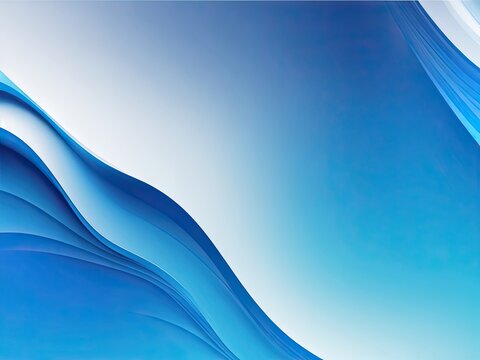 dynamic overlay layers over an abstract gradient blue background