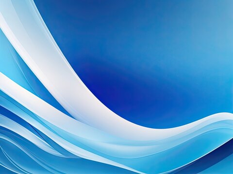 dynamic overlay layers over an abstract gradient blue background