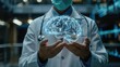 © Bogdan - Doctor showing digital brain model