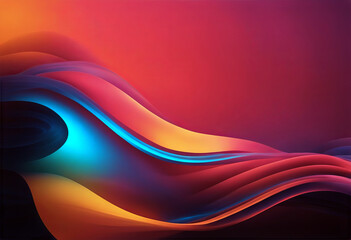 Poster - Modern Liquid Gradient Colors Abstract Background stock illustration