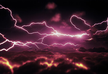 Poster - Lightning Blast Background stock illustration