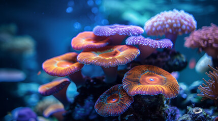 underwater photography of coral reefs with fish and fauna