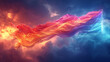 Envision a dynamic illustration featuring a colorful Pride flag unfurling against a backdrop of stormy clouds, symbolizing the resilience and courage of the LGBTQ+ community in the