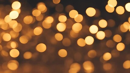 Abstract golden bokeh lights