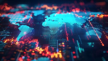 Poster - Global Economic Landscape Unveiled, Comprehensive Map with GDP, Trade, and Investment Insights