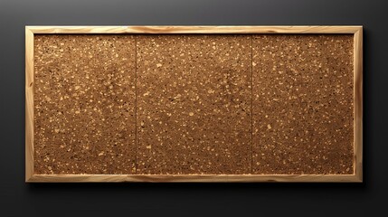 Poster - Modern set of realistic 3D modern cork board for business noticeboard design on transparent background. Brown texture wall corkboard for school or office.