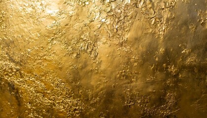 Poster - abstract golden background dilapidated and old metal surface with golden texture