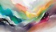 abstract colorful ink paint wave painting texture background