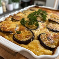 Wall Mural - Moussaka with eggplants