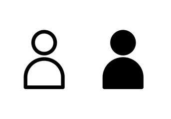 Poster - Generic Anonymous Social Media Web User Account Profile Avatar Image Symbol Icon Set. Vector Image.	