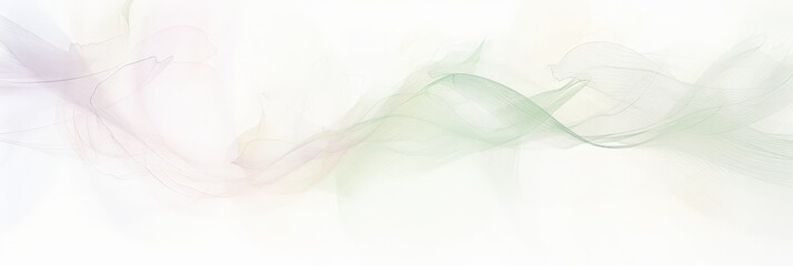 Aufkleber - A dreamy composition blending the soft hues of white and green in a mesmerizing display of blurred layers and textures