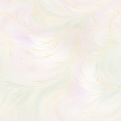 Sticker - A whimsical display of delicate feathers swirling and weaving together on a pristine white background