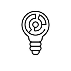 Poster - Maze outline icons, minimalist vector illustration ,simple transparent graphic element .Isolated on white background