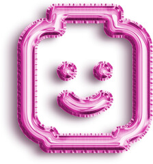 Wall Mural - Lego Pink Foil Balloon Icon