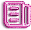 News Pink Foil Balloon Icon