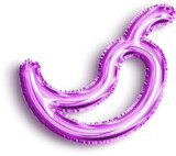 Fototapeta  - Pepper Purple Foil Balloon Icon