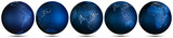 Fototapeta Kosmos - Earth planet map set