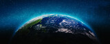 Fototapeta Kosmos - Planet Earth ocean geography