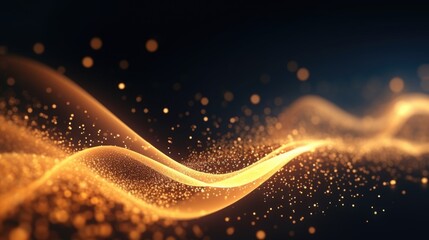 Poster - A unique abstract image of a wave of light. Suitable for various design projects