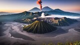 Fototapeta  - Volcano Mount Bromo volcano in Indonesia